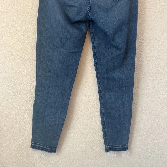 J Crew Denim Jean Pants 9 Inch High Rise Toothpick Distressed Blue size 27 - Picture 8 of 10
